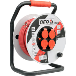 Yato YT-8106 multiprise 30 m 4 sortie(s) CA Intérieur & extérieur Noir, Rouge, Blanc