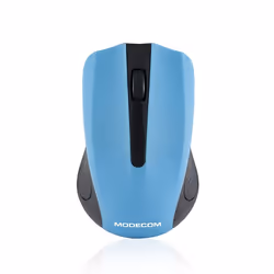 Modecom MC-WM9, Ambidextre, Optique, RF sans fil, 1200 DPI, Noir, Bleu