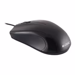 Souris optique LOGIC LM-12 USB noire - filaire - 1000 dpi - pour ordinateur portable