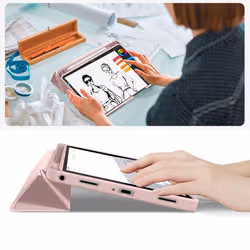 Tech-Protect 5906302335145 étui pour tablette 27,9 cm (11") Folio porte carte Rose - Vue supplémentaire 3