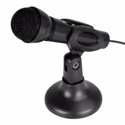 Media-Tech MT393, Microphone pour entretien, -67 dB, 100 - 16000 Hz, Avec fil, 3,5 mm (1/8"), Noir
