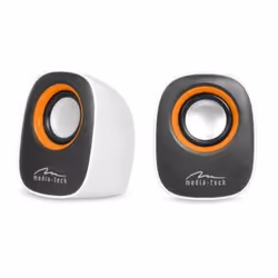 Mediatech MT3137W haut-parleur Noir, Blanc Avec fil 6 W - Vue supplémentaire 2