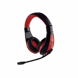 Media-Tech MT3574, Avec fil, Jouer, 20 - 20000 Hz, 180 g, Casque, Noir, Rouge
