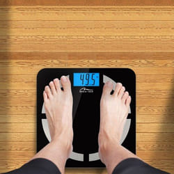 Media-Tech SMARTBMI SCALE BT MT5513 Carré Noir, Acier inoxydable Pèse-personne électronique
