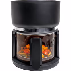 Friteuse Electrique - 4Swiss - ABB-G24 Pure Glass - 12 modes - 3 Litres - Noir