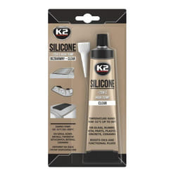 K2 - de Haute température de Silicone, Putty, dichtsi likon, hochtemperaturbeständig de de 51 °c à + 204 °c, Transparent, Tube 85 g