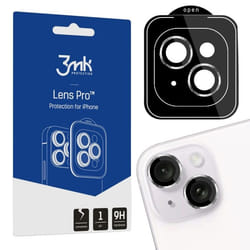 Verre trempé argenté pour objectif de caméra pour Apple iPhone 15 - 3mk Lens Protection Pro