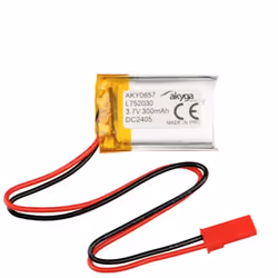 Informations techniques Désignation du fabricant : LP752030 Type de produit : batterie lithium-polymère Tension : 3.7 V Capac ...
