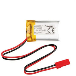 Akyga - LP752030 Pack de piles rechargeables x batterie spéciale LiPo 3.7 v 300 mAh