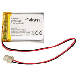 LP293441 Pack de piles rechargeables x batterie spéciale LiPo 3.7 v 400 mAh - Akyga