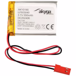 Informations techniques Désignation du fabricant : LP503040 Type de produit : batterie lithium-polymère Tension : 3.7 V Capac ...