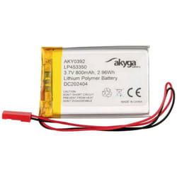 Akyga - LP453350 Pack de piles rechargeables x batterie spéciale LiPo 3.7 v 800 mAh