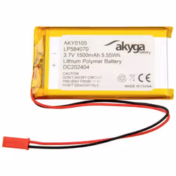 Informations techniques Désignation du fabricant : LP584070 Type de produit : batterie lithium-polymère Tension : 3.7 V Capac ...