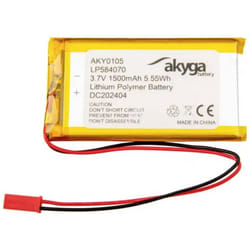 Akyga - LP584070 Pack de piles rechargeables x batterie spéciale LiPo 3.7 v 1500 mAh