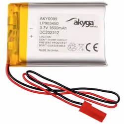 Informations techniques Désignation du fabricant : LP903450 Type de produit : batterie lithium-polymère Tension : 3.7 V Capac ...