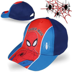 Casquette MARVEL SpiderMan bleue et rouge pour garçon - 100% coton - Sportswear