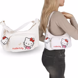 Sac à bandoulière - Hello Kitty - Modèle Blanc - 25x14x7 cm - Matériaux de haute qualité - Kawaii
