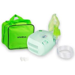 Inhalateur OMNIBUS BR-CN116 B avec masques filtres et tuyaux - Vert