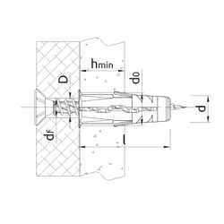 Rawlplug UNO 200 pièce(s) Fiche murale