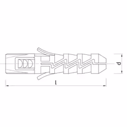 Rawlplug FIX-N-05 ancrage à vis et cheville murale 400 pièce(s) Fiche murale - Vue supplémentaire 4