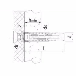 Rawlplug 4ALL 50 pièce(s) Kit de fiches murales et vis