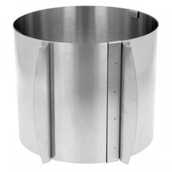 Moule à gâteau - Inox - Réglable - Diamètre 16-30 cm - Hauteur 145 cm - Finition satinée