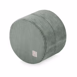 Pouf en Mousse Rond pour Bébé Enfants pour la Chambre dEnfant MISIOO Velours Côtelé Vert 40x30 cm