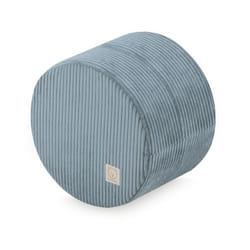 Pouf en Mousse Rond pour Bébé Enfants pour la Chambre dEnfant MISIOO Velours Côtelé Bleu 40x30 cm