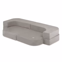 Canapé Mousse Pliable Matelas Lit Convertible 2en1 pour Bébé Enfants Chambre dEnfant MISIOO Foldie Velours Côtelé Beige 170x9 ...