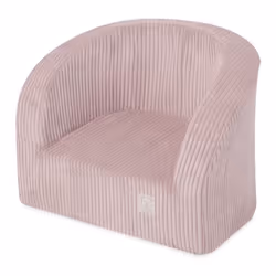Fauteuil en Mousse pour Bébé Enfants pour la Chambre dEnfant MISIOO Velours Côtelé Rose 53x40 cm
