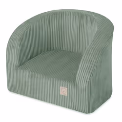 Fauteuil en Mousse pour Bébé Enfants pour la Chambre dEnfant MISIOO Velours Côtelé Vert 53x40 cm