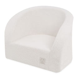 Fauteuil en Mousse pour Bébé Enfants pour la Chambre dEnfant MISIOO Bouclé Crème 53x40 cm