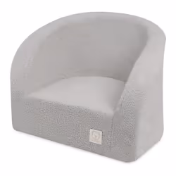 Fauteuil en Mousse pour Bébé Enfants pour la Chambre dEnfant MISIOO Bouclé Gris 53x40 cm