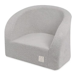 Fauteuil en Mousse pour Bébé Enfants pour la Chambre dEnfant MISIOO Bouclé Gris 53x40 cm