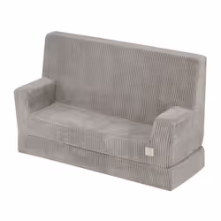 Canapé Mousse Pliable Matelas Lit Convertible 2en1 pour Bébé Enfants Chambre dEnfant MISIOO Foldie Velours Côtelé Beige 100x6 ...