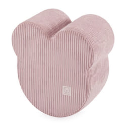 Pouf en Mousse Ours pour Bébé Enfants pour la Chambre dEnfant MISIOO Velours Côtelé Rose 46x25 cm
