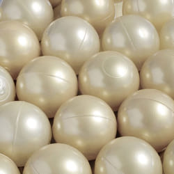Balles pour Piscine à Balles de Jeu pour Bébé Enfants MISIOO Plastique Colorées 6 cm 100 Boules Doré