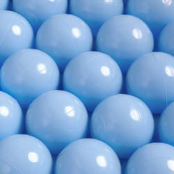 Balles pour Piscine à Balles de Jeu pour Bébé Enfants MISIOO Plastique Colorées 6 cm 100 Boules Bleu Clair