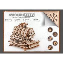 WOODEN.CITY V8 Engine Puzzle 3D 200 pièce(s)