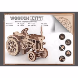 WOODEN.CITY Tractor Puzzle 3D Véhicules