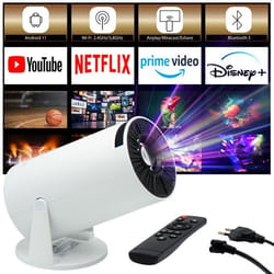Kiano Vision Relax Smart Projector 4K Android 11 Miracast DLNA Wi-FI Bluetooth Keystone Correction
