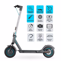 Trottinette électrique Motus Scooty 10 Lite Gen6 700W 10 autonomie jusqu’à 30 km batterie 78 Ah