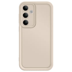 Coque - Samsung - Galaxy S24 FE - Silicone Souple - Finition Soft Touch - Beige