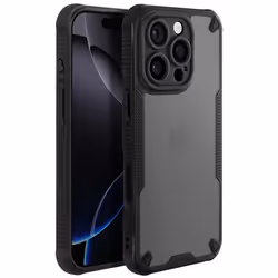 Coque Antichoc - Defender - iPhone 16 Pro Max - Finition mate anti-trace - Bords renforcés - Design fin 15 mm