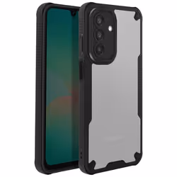 Coque - Samsung - Galaxy A26 - Noir Transparent - Hybride - Résistante aux chutes