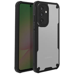 Coque - Samsung - Galaxy A56 - Noir Transparent - Hybride - Coins Renforcés