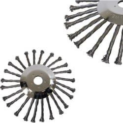 Brosse à mauvaises herbes 10' 255mm pour débroussailleuse à gazon Brosse métallique