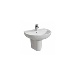 Kolo Rekord - Lavabo, 550x420 mm, 1 trou pour robinetterie, blanc K91155000