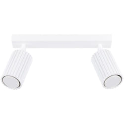Sollux - Karbon Plafonnier double minimaliste 2 pièces blanc