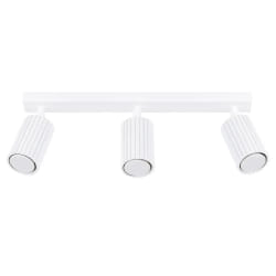 Barre de spots minimaliste - 3 lumières - Blanche - Par Sollux Karbon